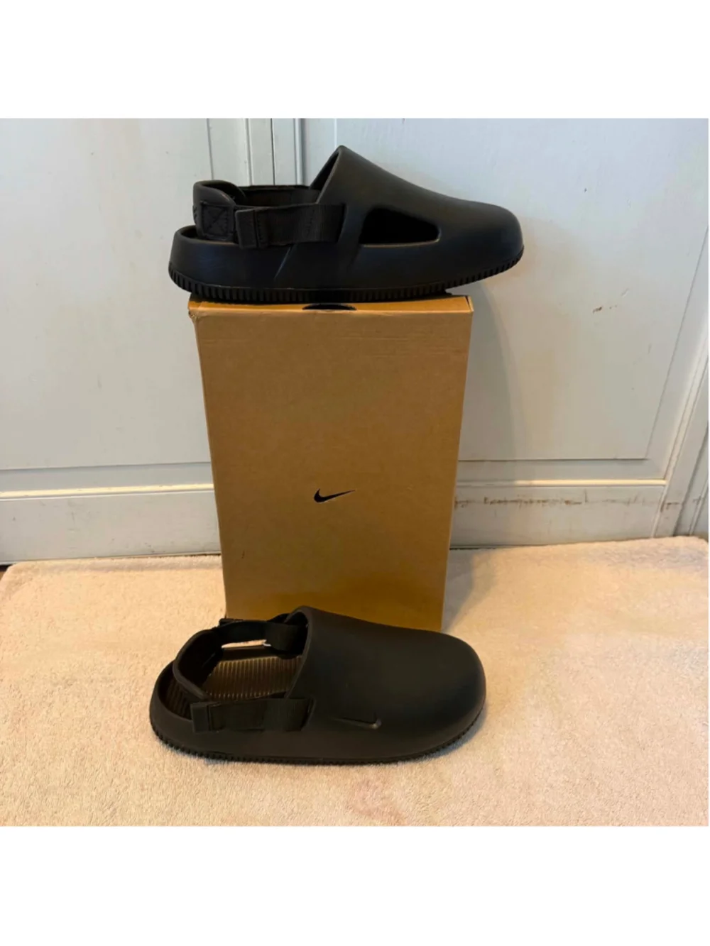 Nike Calm Mule Men's Black Slip on Slides Clogs Shoes Size 9 New FD5130-001